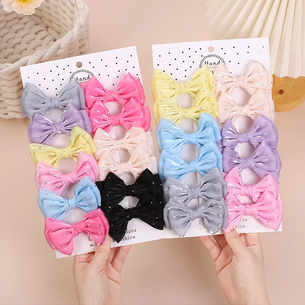 BABY BOWS 2Pcs Yarn Bow Hair Clip 3.5inch Solid Crstal Bowknot Hairgripes for Girls Elegant Kids Headwear Boutique Accessories
BABY BOWS 2Pcs Yarn Bow Hair Clip 3.5inch Solid Crstal Bowknot Hairgripes for Girls Elegant Kids Headwear Boutique Accessories