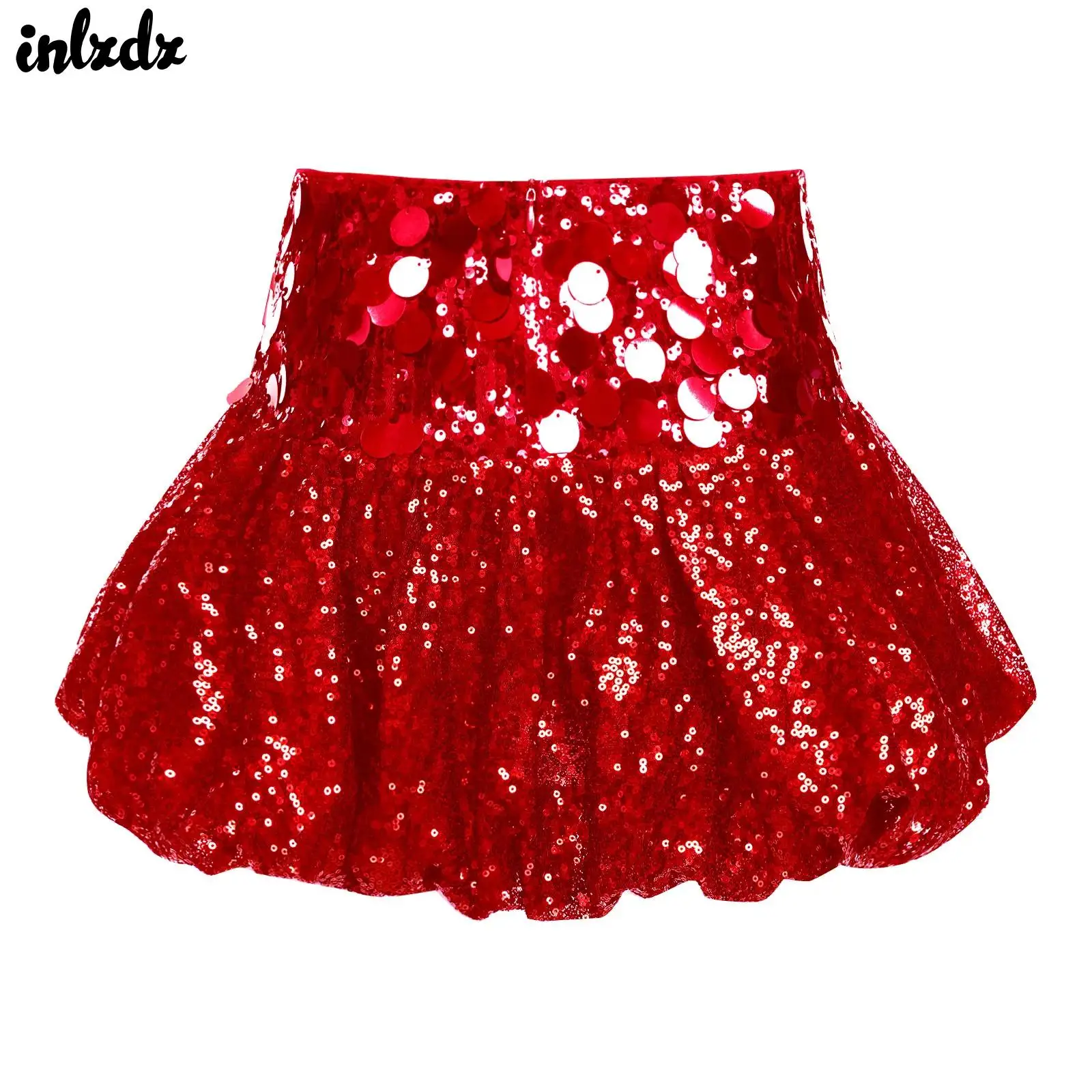 Womens Glittery Sequin Puff Mini Skirt High Waist Elastic Waistband Fully Lining Miniskirt for Club Raves Dancing Party Clubwear
Womens Glittery Sequin Puff Mini Skirt High Waist Elastic Waistband Fully Lining Miniskirt for Club Raves Dancing Party Clubwear