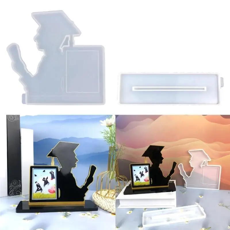 Photo Frame Mould Graduation Season Decorations Mold Set Flexible Silicone Molds for Art Projects Jewelry Making Tool
Photo Frame Mould Graduation Season Decorations Mold Set Flexible Silicone Molds for Art Projects Jewelry Making Tool
