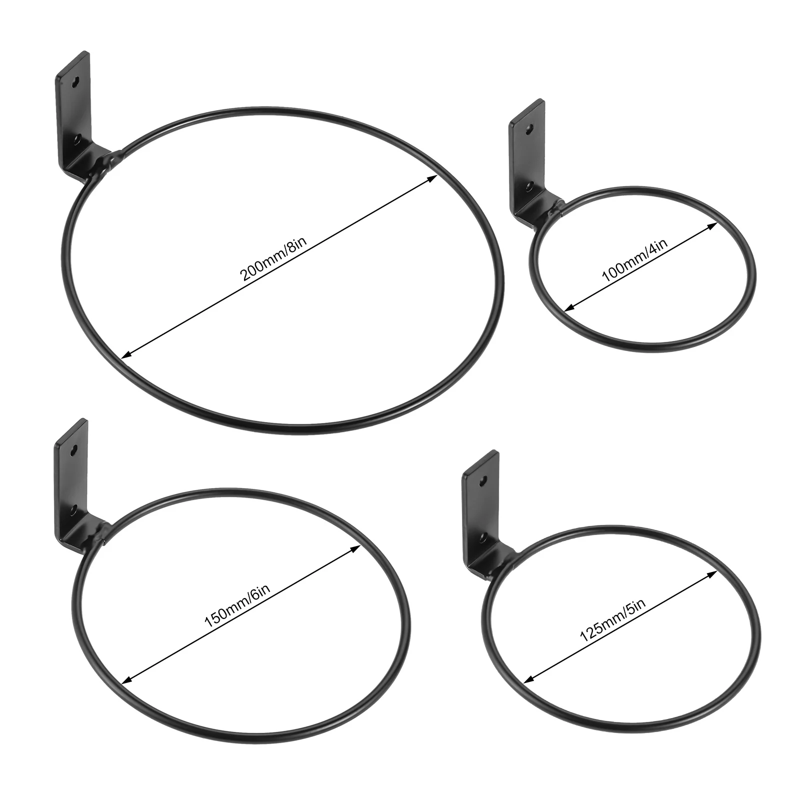 Plant Pots Hook Hanger Wall Mounted Metal Indoor & Outdoor Decorative Hook Bracket Flower Pot Holder Rings 4-inch
Plant Pots Hook Hanger Wall Mounted Metal Indoor & Outdoor Decorative Hook Bracket Flower Pot Holder Rings 4-inch