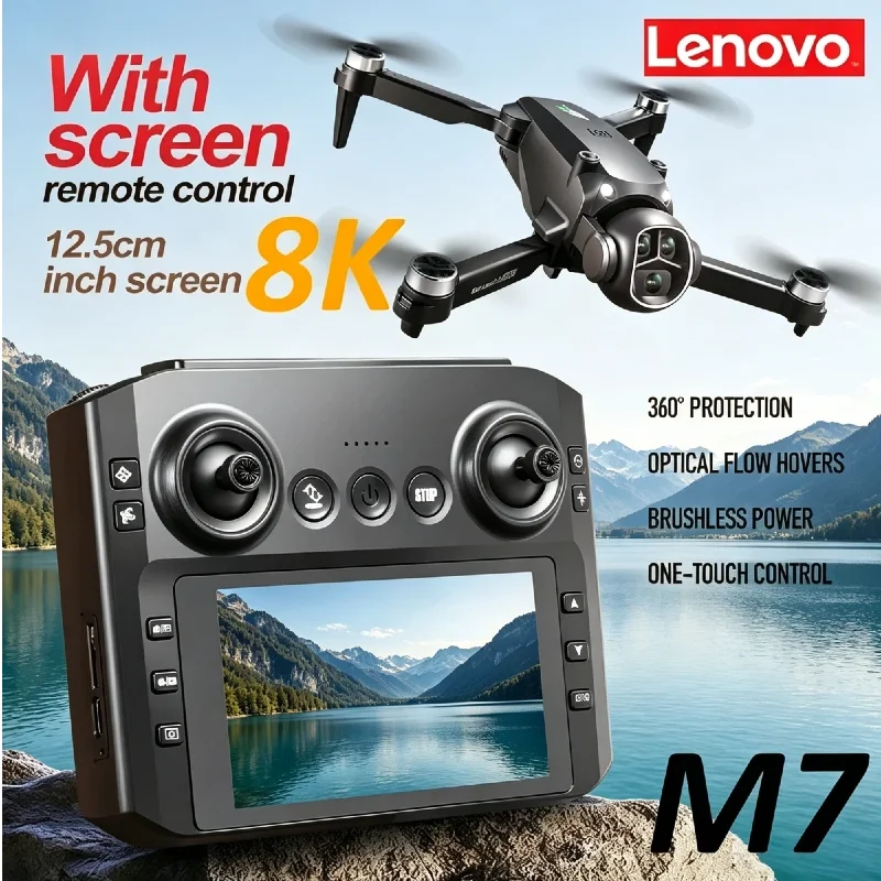 Lenovo M7 8K HD Dual Camera Quadcopter Portable Foldable RC Aircraft WiFi Enabled Professional Aerial Photography Drone
Lenovo M7 8K HD Dual Camera Quadcopter Portable Foldable RC Aircraft WiFi Enabled Professional Aerial Photography Drone