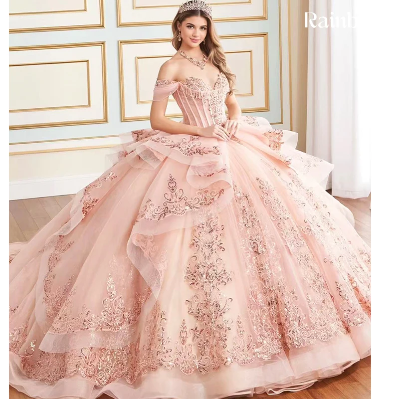 Shiny Chic Quinceneara Dress Ruffled Organza With Appliques Princess Ballgown Sleeveless Boat Neck Customized Cinderella Lace Up
Shiny Chic Quinceneara Dress Ruffled Organza With Appliques Princess Ballgown Sleeveless Boat Neck Customized Cinderella Lace Up