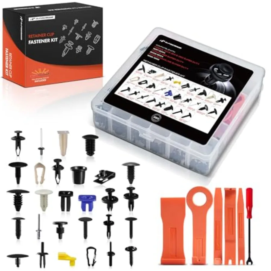 280 PCS 28 Sizes Car Retainer Clip Kit Compatible with Ford E-150 Club Wagon, E-250 Econoline, E-350 E-450 Super Duty, Auto Pus
280 PCS 28 Sizes Car Retainer Clip Kit Compatible with Ford E-150 Club Wagon, E-250 Econoline, E-350 E-450 Super Duty, Auto Pus