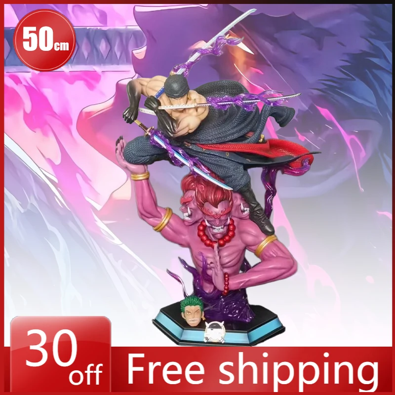 In Stock 50cm Anime One Piece Roronoa Zoro Action Glow Figurines PVC GK Model Desktop Ornaments Holiday Gifts Children Toy
In Stock 50cm Anime One Piece Roronoa Zoro Action Glow Figurines PVC GK Model Desktop Ornaments Holiday Gifts Children Toy