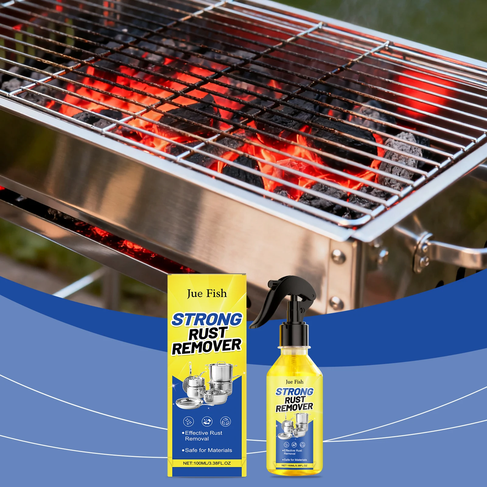 Multi-Purpose Rust&Stain Remover Spray-Cleans&Polishes Metal Surfaces,Leaves Protective Coating,Shiny Finish for Home&Auto
Multi-Purpose Rust&Stain Remover Spray-Cleans&Polishes Metal Surfaces,Leaves Protective Coating,Shiny Finish for Home&Auto