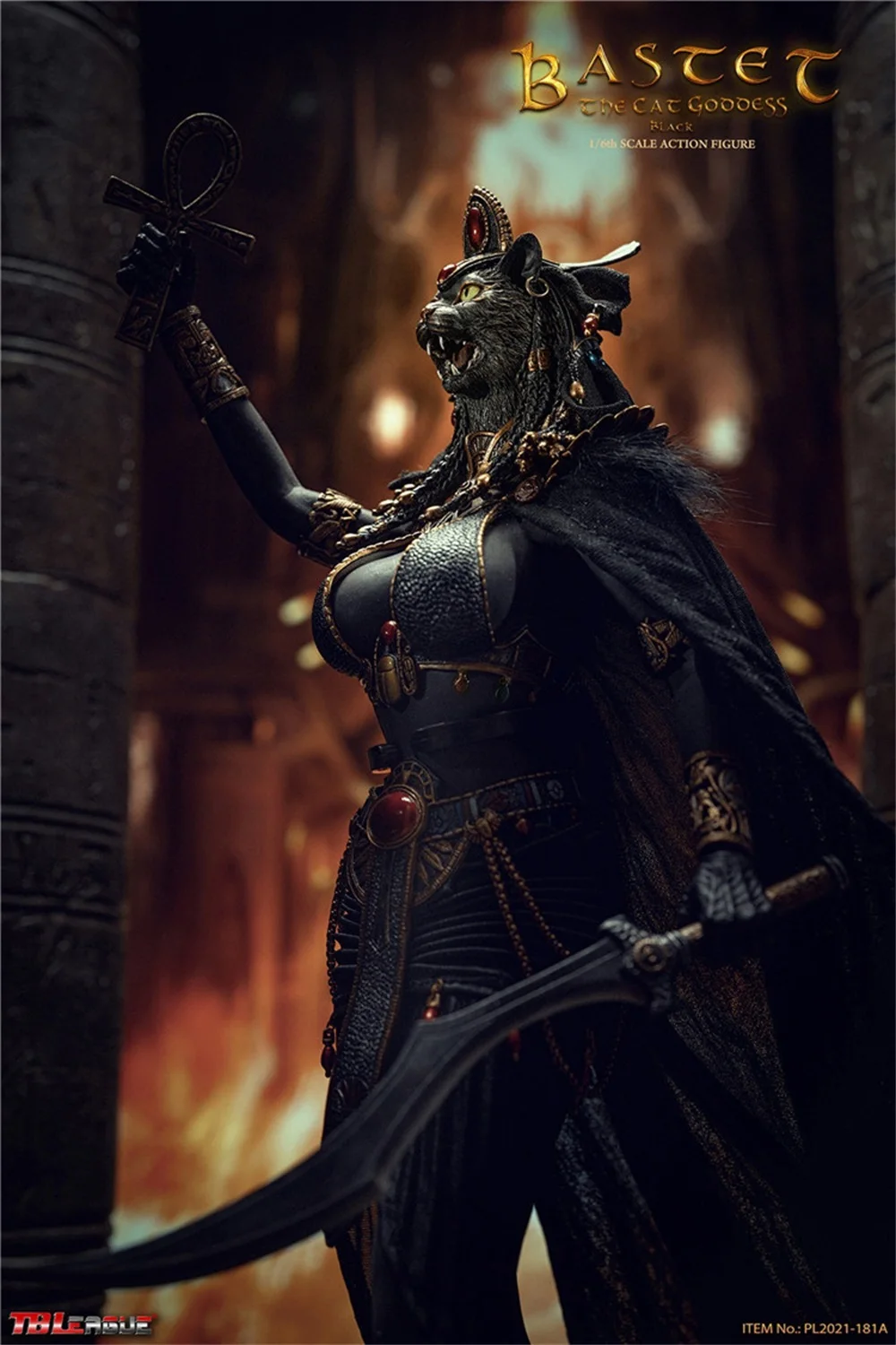 TBLeague PL2021-181A PL2021-181B 1/6th Cat Goddess Bastet Black White Version with Stand Platform Full Set In Stock For Sale
TBLeague PL2021-181A PL2021-181B 1/6th Cat Goddess Bastet Black White Version with Stand Platform Full Set In Stock For Sale