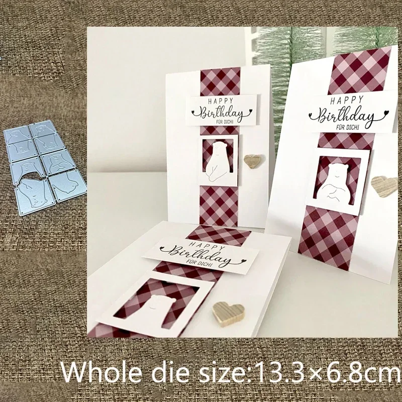 New Design Craft Metal stencil mold Cutting Die lovely bear frame decoration scrapbook die cut Album Paper Card Craft Embossing
New Design Craft Metal stencil mold Cutting Die lovely bear frame decoration scrapbook die cut Album Paper Card Craft Embossing