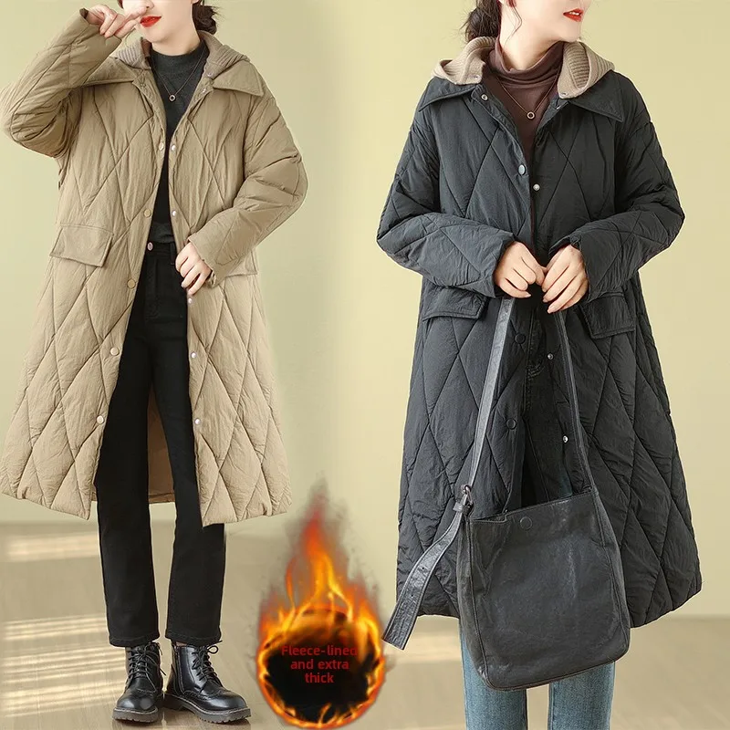 Женская свободная куртка с капюшоном на хлопковом наполнителе, легкая, удлиненная, осенне-зимняя, модная, для повседневной носки, однотонная
Женская свободная куртка с капюшоном на хлопковом наполнителе, легкая, удлиненная, осенне-зимняя, модная, для повседневной носки, однотонная