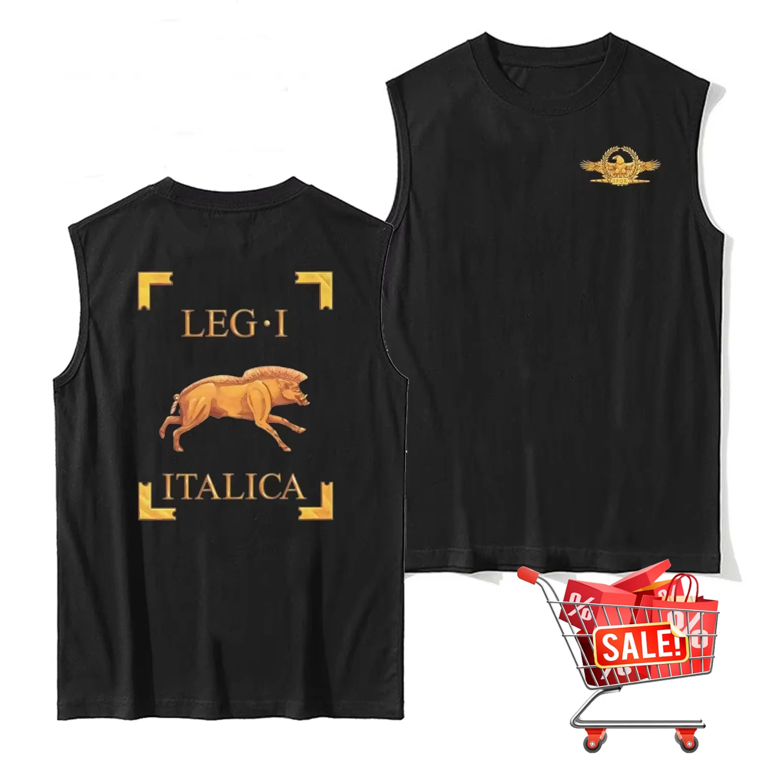 Legio I Italica Boar Symbol 1st Roman Legion Vexillum Tanktop New 100% Cotton O-Neck Casual Mens Vests Sleeveless T-shirt
Legio I Italica Boar Symbol 1st Roman Legion Vexillum Tanktop New 100% Cotton O-Neck Casual Mens Vests Sleeveless T-shirt