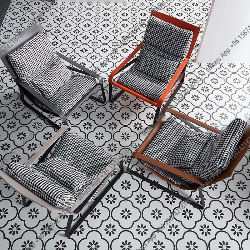 Nm Sofa Chair Balcony Leisure Chair Thousand Bird Grid Nordic Single Sofa Recliner Italian Light Luxury Nordic Living Room
Nm Sofa Chair Balcony Leisure Chair Thousand Bird Grid Nordic Single Sofa Recliner Italian Light Luxury Nordic Living Room