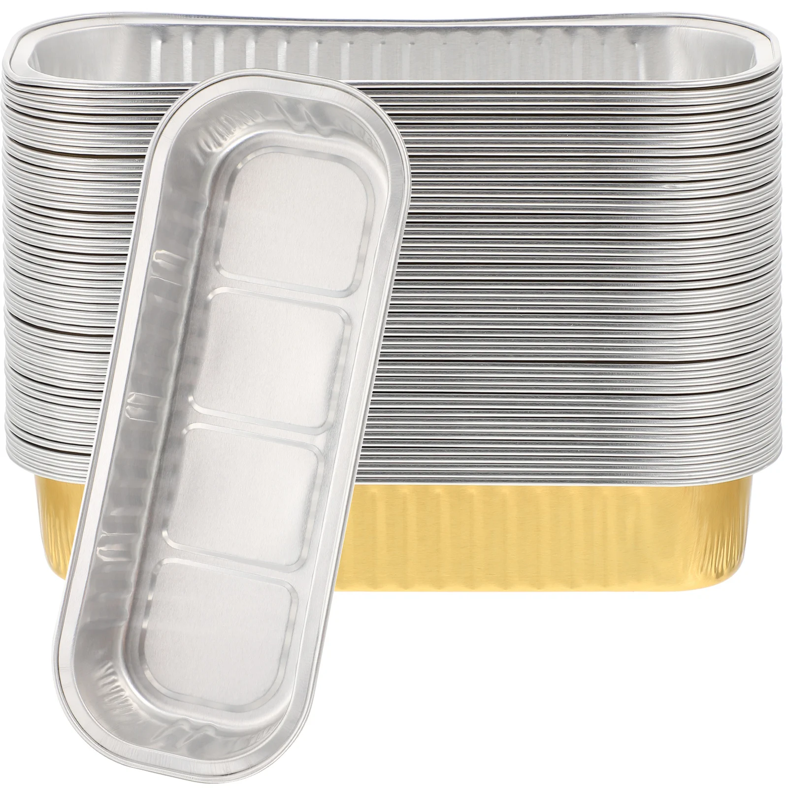 50 Pcs Aluminum Foil Box Set Pan Pans Takeout Food Bbq Containers Baking Small Holders
50 Pcs Aluminum Foil Box Set Pan Pans Takeout Food Bbq Containers Baking Small Holders