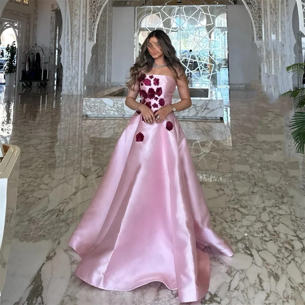 Customized Formal Dress Evening Dearin Strapless A-line Floor Length Skirts Applique Bespoke Occasion Dresses Saudi Arabia Prom
Customized Formal Dress Evening Dearin Strapless A-line Floor Length Skirts Applique Bespoke Occasion Dresses Saudi Arabia Prom