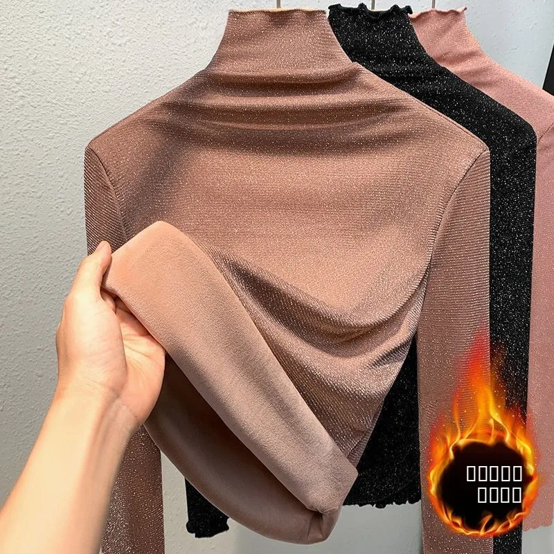 Теплый осенне-зимний топ больших размеров с подкладкой, с рюшами, для женщин, из ткани «фейс», с деревянными элементами, для ношения под одеждой
Теплый осенне-зимний топ больших размеров с подкладкой, с рюшами, для женщин, из ткани «фейс», с деревянными элементами, для ношения под одеждой