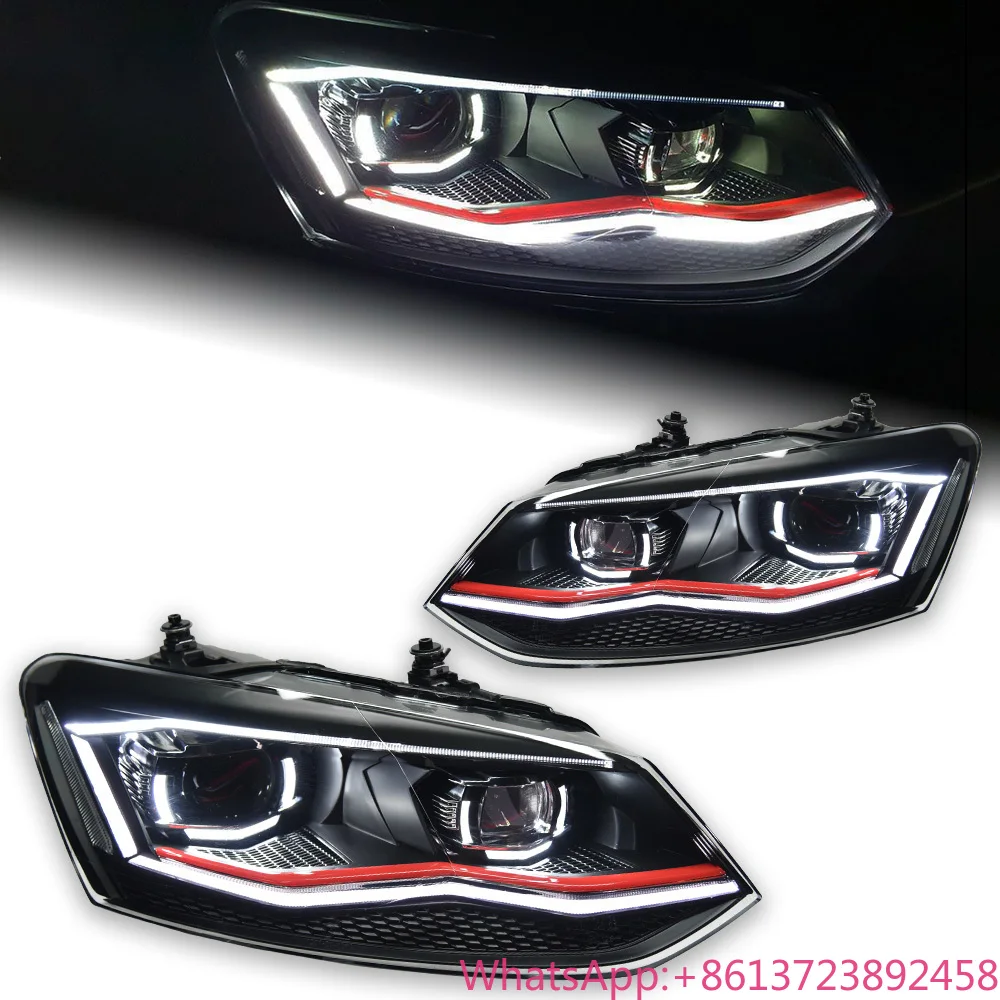 Car Styling Head Lamp for VW Polo LED Headlights Projector Lens 2009-2018 Dynamic Signal Head Lamp Drl Automotive Accessories 
Car Styling Head Lamp for VW Polo LED Headlights Projector Lens 2009-2018 Dynamic Signal Head Lamp Drl Automotive Accessories