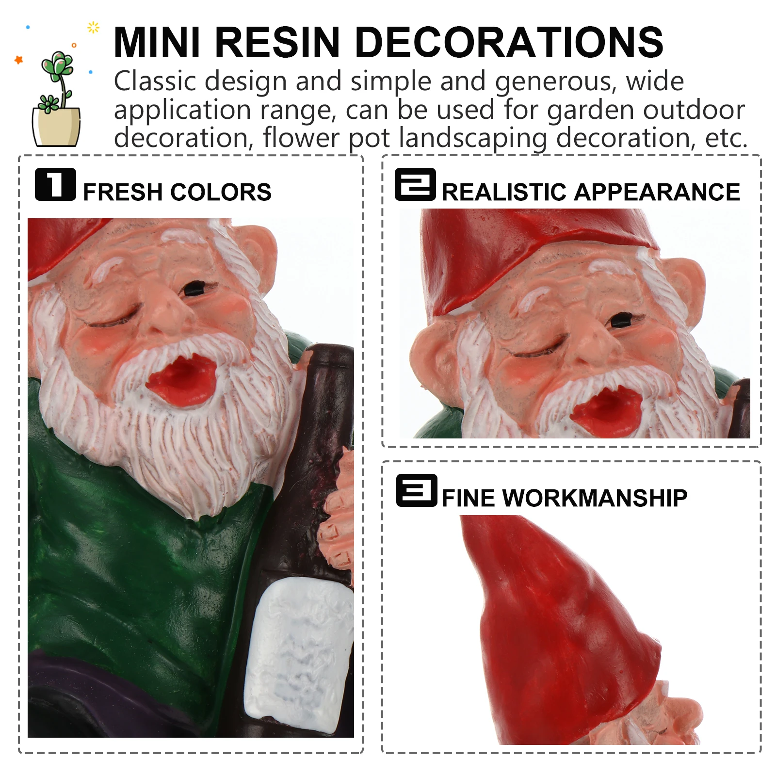 1pc Resin Craft Gnome Statue Cute Garden Decoration For Lawn Yard Outdoor Decor Lovely Gift Gnome Garden Ornament
1pc Resin Craft Gnome Statue Cute Garden Decoration For Lawn Yard Outdoor Decor Lovely Gift Gnome Garden Ornament