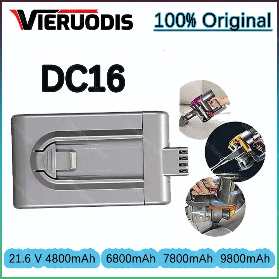 Newest 21.6V 4800/6800/7800/9800mAh DC16 Li-ion Rechargeable Replacement Battery for Dyson DC12 BP01 912433-03 Vacuum Cleaner
Newest 21.6V 4800/6800/7800/9800mAh DC16 Li-ion Rechargeable Replacement Battery for Dyson DC12 BP01 912433-03 Vacuum Cleaner