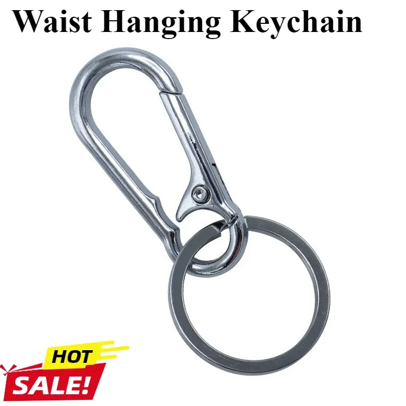 Waist Hanging Key Rings Carabiner Key Chain Keychains Buckle Clip Stainless Steel Outdoor hiking and mountaineering accessories
Waist Hanging Key Rings Carabiner Key Chain Keychains Buckle Clip Stainless Steel Outdoor hiking and mountaineering accessories