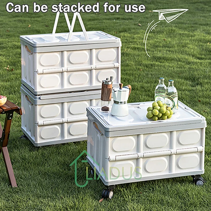 Large Capacity Outdoor Camping Storage Box Portable Folding Hand-Pulled Wheeled Trolley Trunk for Car Picnic Organizer
Large Capacity Outdoor Camping Storage Box Portable Folding Hand-Pulled Wheeled Trolley Trunk for Car Picnic Organizer