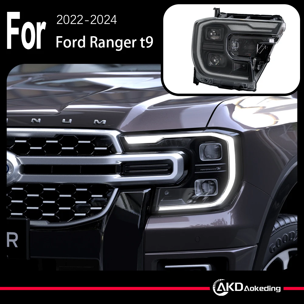 AKD Car Model for Ford Ranger T9 Headlights 2022-2024 Ranger LED Headlight Endeavor Head Lamp DRL LED Beam Auto Accessories
AKD Car Model for Ford Ranger T9 Headlights 2022-2024 Ranger LED Headlight Endeavor Head Lamp DRL LED Beam Auto Accessories