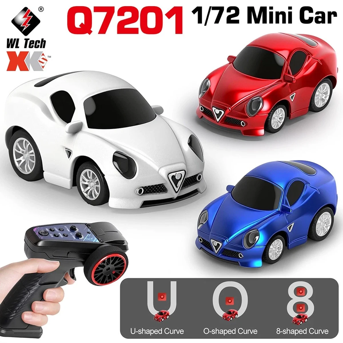 WLtoys Q7201 1:72 RC Mini Desktop Sports Car With Gyroscope Suitable for Team Racing Games for Child's Birthday Gift NEW STOCK
WLtoys Q7201 1:72 RC Mini Desktop Sports Car With Gyroscope Suitable for Team Racing Games for Child's Birthday Gift NEW STOCK