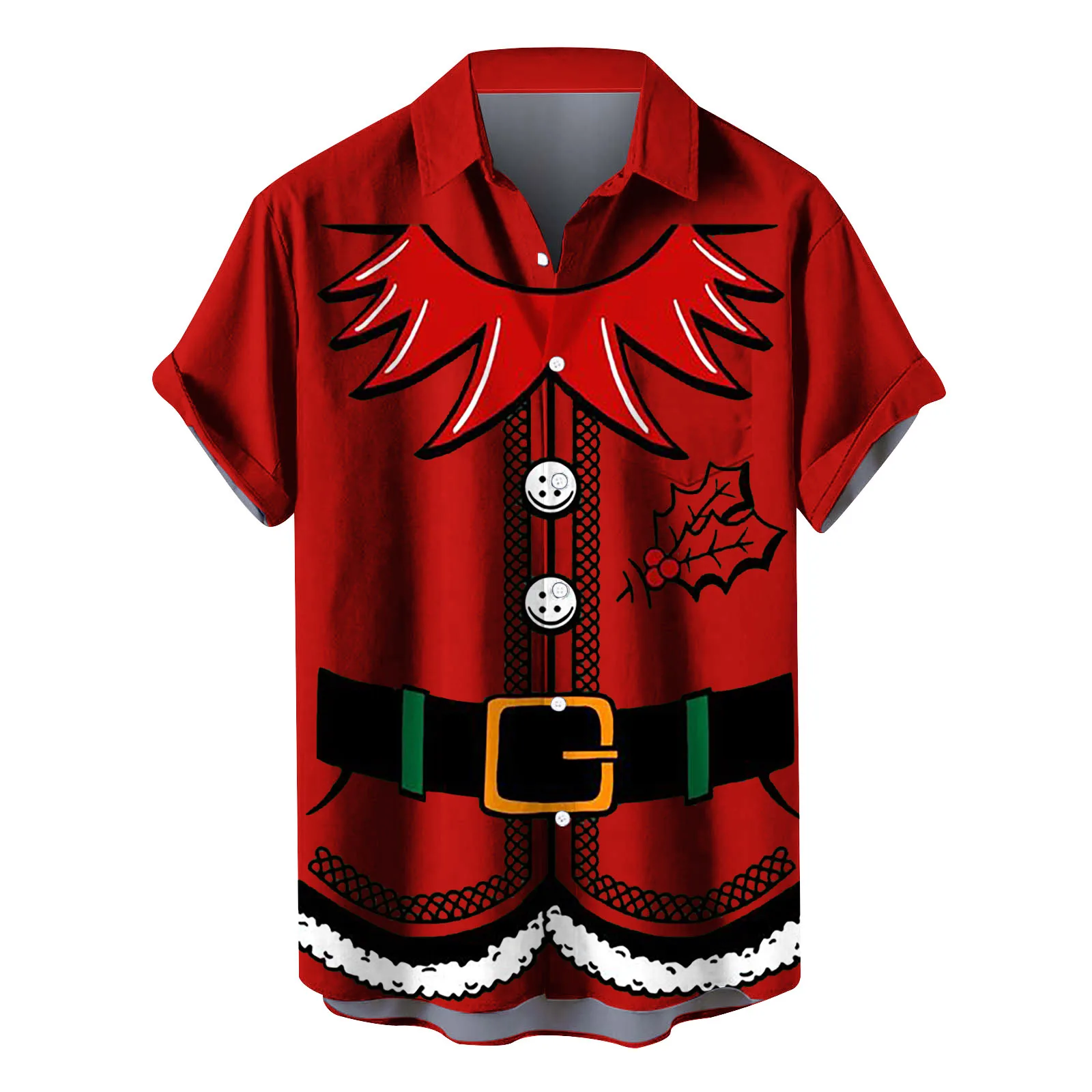 Harajuku Luxury Trendy Christmas 3D Printed Men Single Breasted shirt Casual Women Blouse Short Sleeve Summer Flip collar shirts
Harajuku Luxury Trendy Christmas 3D Printed Men Single Breasted shirt Casual Women Blouse Short Sleeve Summer Flip collar shirts