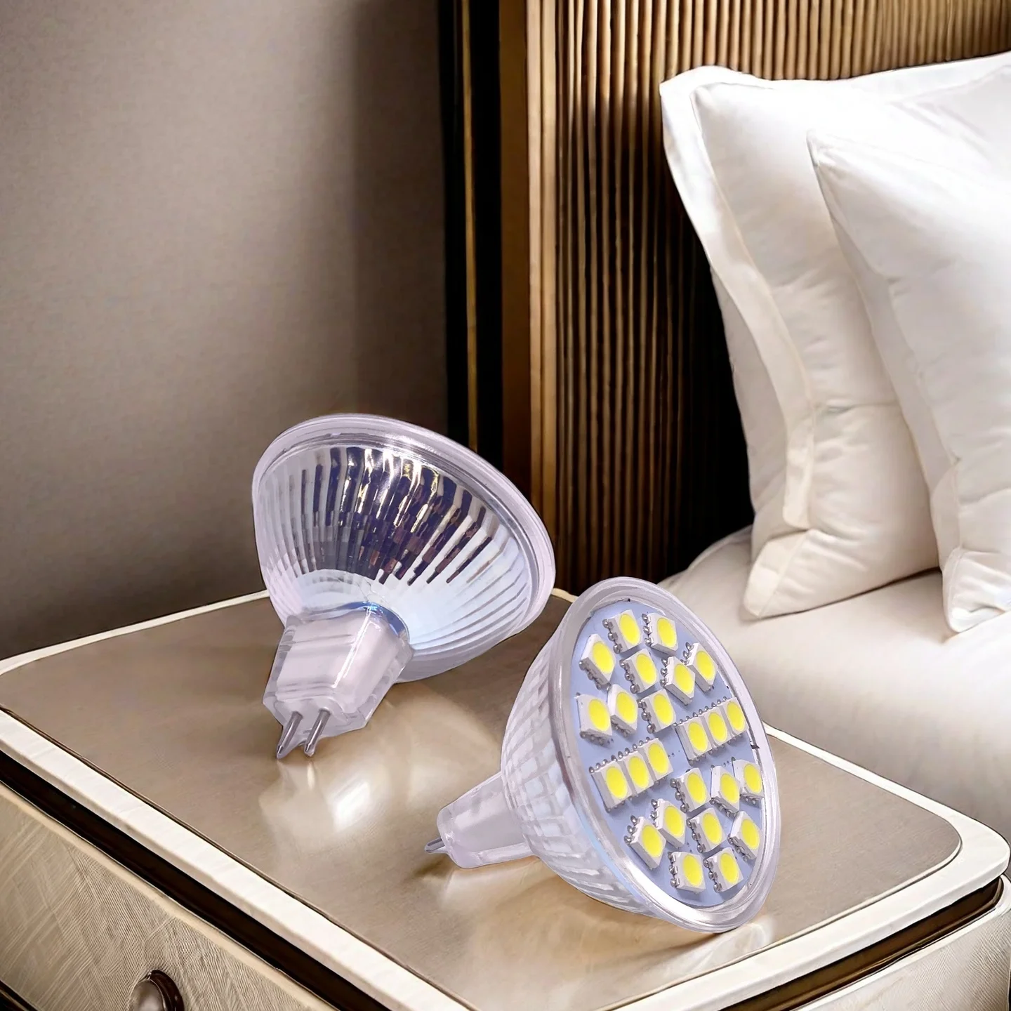 Mini Super Bright MR16 24LEDs 5050 SMD 5W LED Spotlight Bulb DC 12V White Home Lighting Replace 50W Halogen Lamps
Mini Super Bright MR16 24LEDs 5050 SMD 5W LED Spotlight Bulb DC 12V White Home Lighting Replace 50W Halogen Lamps