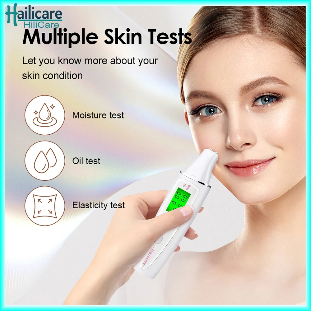 Skin Detector Facial & Hand Moisture and Oil Analysis Skin Health Detection Instrument Skin Water Cheek Elastic Skin Age Test
Skin Detector Facial & Hand Moisture and Oil Analysis Skin Health Detection Instrument Skin Water Cheek Elastic Skin Age Test