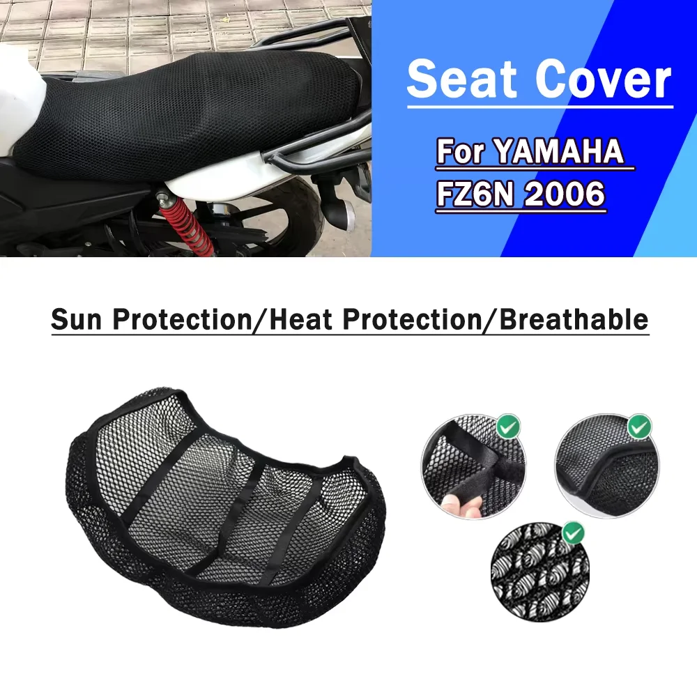 For YAMAHA FZ6 Fazer FZ6N Z 6N 6 2006 Mesh Motorcycle Seat Cover 3D Elastic Breathable Heat Resistant Protector Cover
For YAMAHA FZ6 Fazer FZ6N Z 6N 6 2006 Mesh Motorcycle Seat Cover 3D Elastic Breathable Heat Resistant Protector Cover