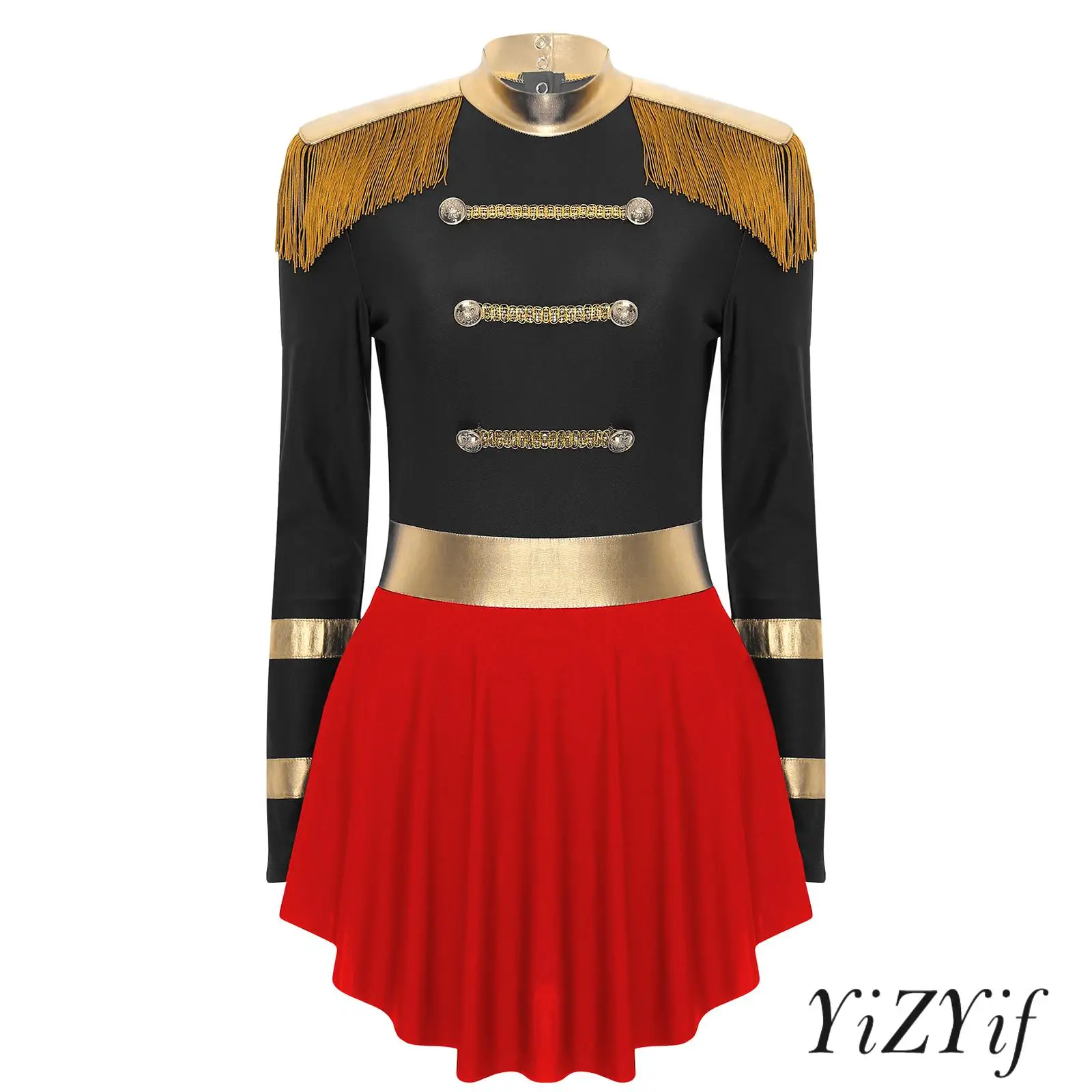 Womens Circus Ringmaster Costume Lion Tamer Ringleader Fringe Tassels Leotard Dance Dress Performance Magic Show Halloween
Womens Circus Ringmaster Costume Lion Tamer Ringleader Fringe Tassels Leotard Dance Dress Performance Magic Show Halloween