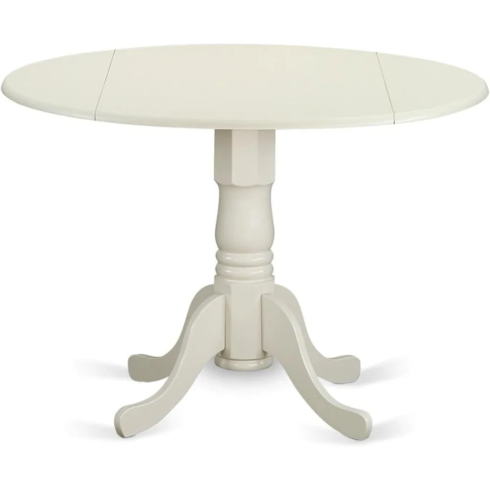 East West Furniture DLT-WHI-TP Dublin Modern Kitchen Table - a Round Dining Table Top with Dropleaf & Pedestal Base, 42x42 Inch
East West Furniture DLT-WHI-TP Dublin Modern Kitchen Table - a Round Dining Table Top with Dropleaf & Pedestal Base, 42x42 Inch
