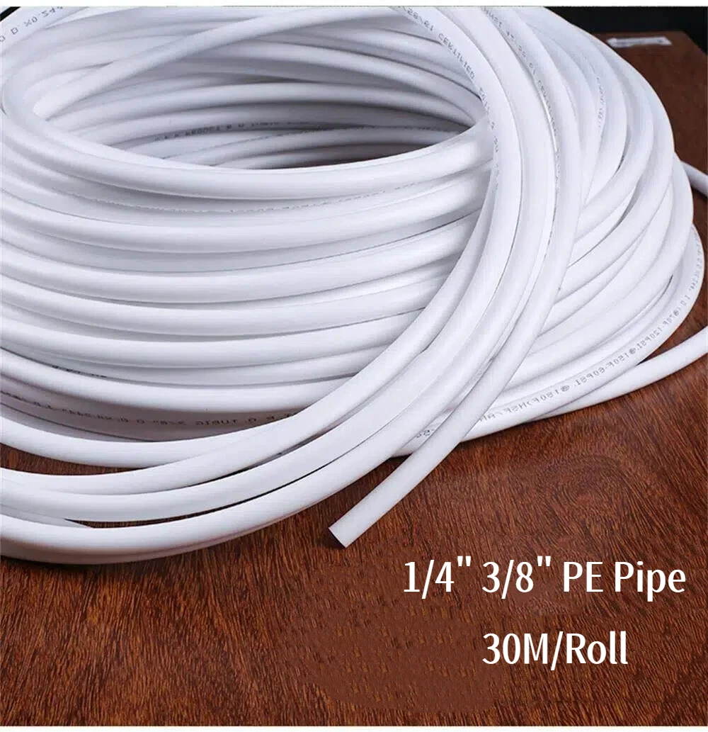 White 1/4" 3/8" PE OD Pipe Food Grade Water Purifier Pipe Soft Tube Aquarium Flexible Hose Reverse Osmosis Water Pipe 30m
White 1/4" 3/8" PE OD Pipe Food Grade Water Purifier Pipe Soft Tube Aquarium Flexible Hose Reverse Osmosis Water Pipe 30m