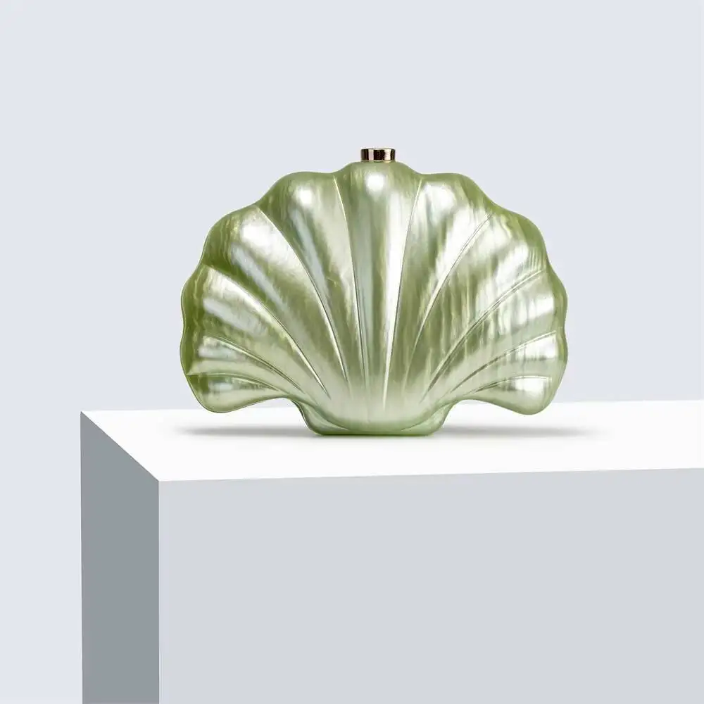 Unique Chain Shoulder Bag Wedding Party Purses Mini New Women Acrylic Shell Shaped Clutch Luxury Marble Acrylic Evening Handbag
Unique Chain Shoulder Bag Wedding Party Purses Mini New Women Acrylic Shell Shaped Clutch Luxury Marble Acrylic Evening Handbag