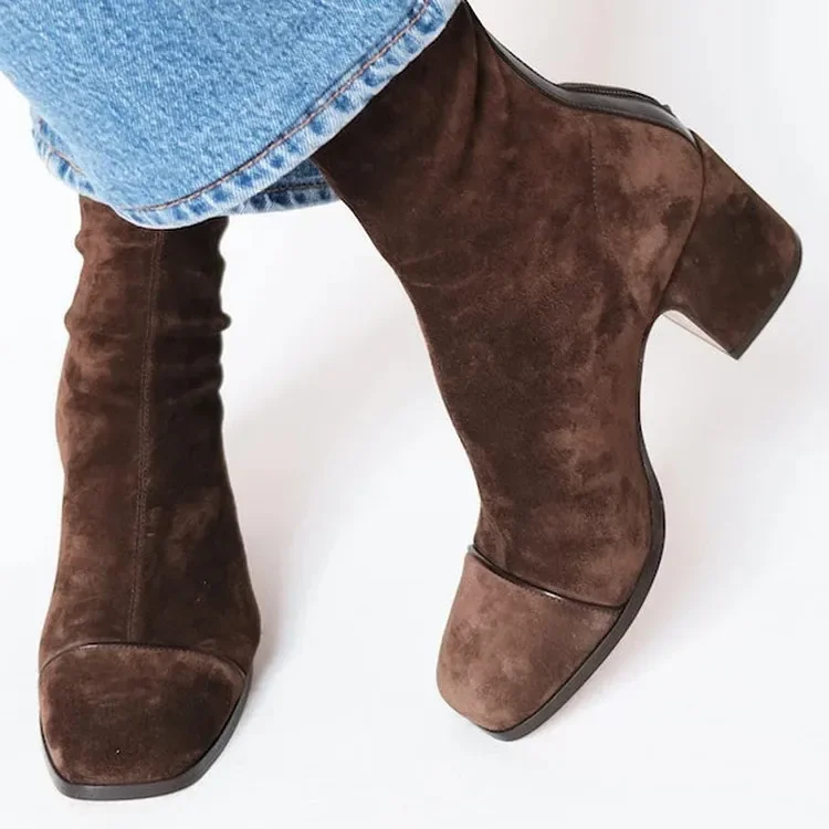 2026 New Winter Fashion High Heeled Suede 40-43 Low British Style Square Toe Women's Boots
2026 New Winter Fashion High Heeled Suede 40-43 Low British Style Square Toe Women's Boots