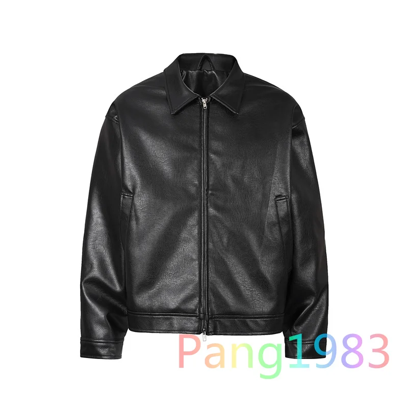 Retro lined Cotton Jacket Men Women High Quality Loose PU Leather Motorcycle Jacket Tops
Retro lined Cotton Jacket Men Women High Quality Loose PU Leather Motorcycle Jacket Tops