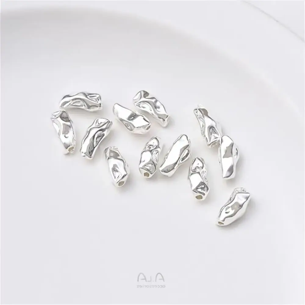 Copper Wrapped 925 Thick Silver Irregular Separated Beads Baroque Shaped Stone Beads DIY String Pearl Jewelry Accessories
Copper Wrapped 925 Thick Silver Irregular Separated Beads Baroque Shaped Stone Beads DIY String Pearl Jewelry Accessories