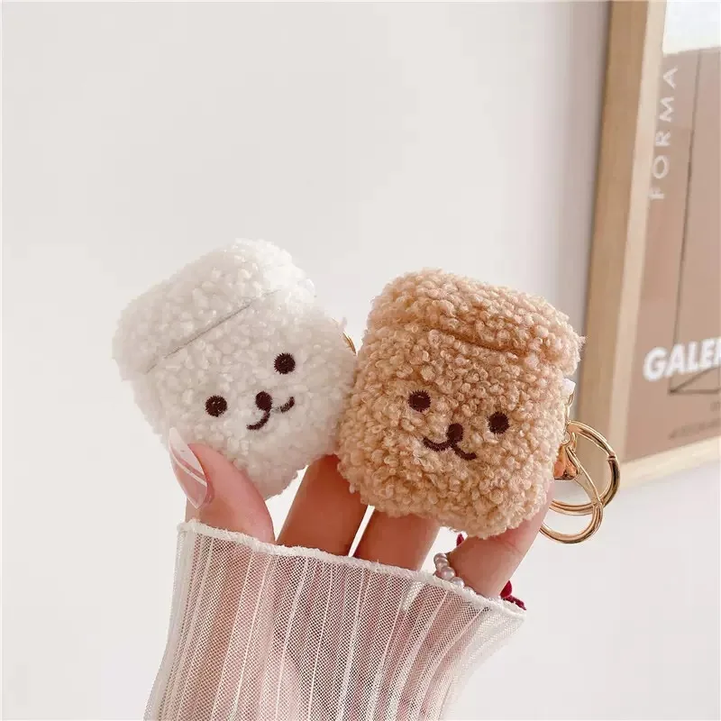 Cartoon Fluffy Earphone Case For Airpods 1 2 3 4 Pro2 Cases 3D Silicone Teddy Dog Wireless Earphone Anti-lost Protective Cover
Cartoon Fluffy Earphone Case For Airpods 1 2 3 4 Pro2 Cases 3D Silicone Teddy Dog Wireless Earphone Anti-lost Protective Cover