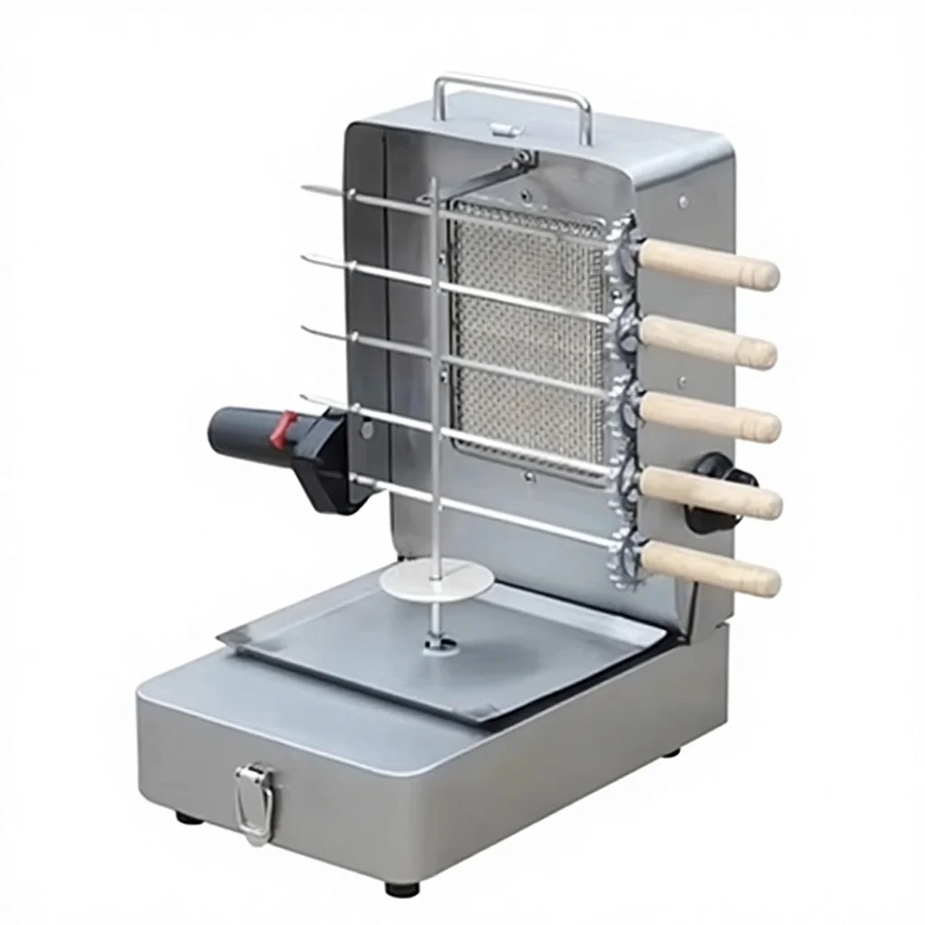 Hot Sale Gas Bbq Shawarma Machine With Skewers Stainless Steel Gas Vertical Rotisserie Broiler Barbecue Kebab Machine
Hot Sale Gas Bbq Shawarma Machine With Skewers Stainless Steel Gas Vertical Rotisserie Broiler Barbecue Kebab Machine