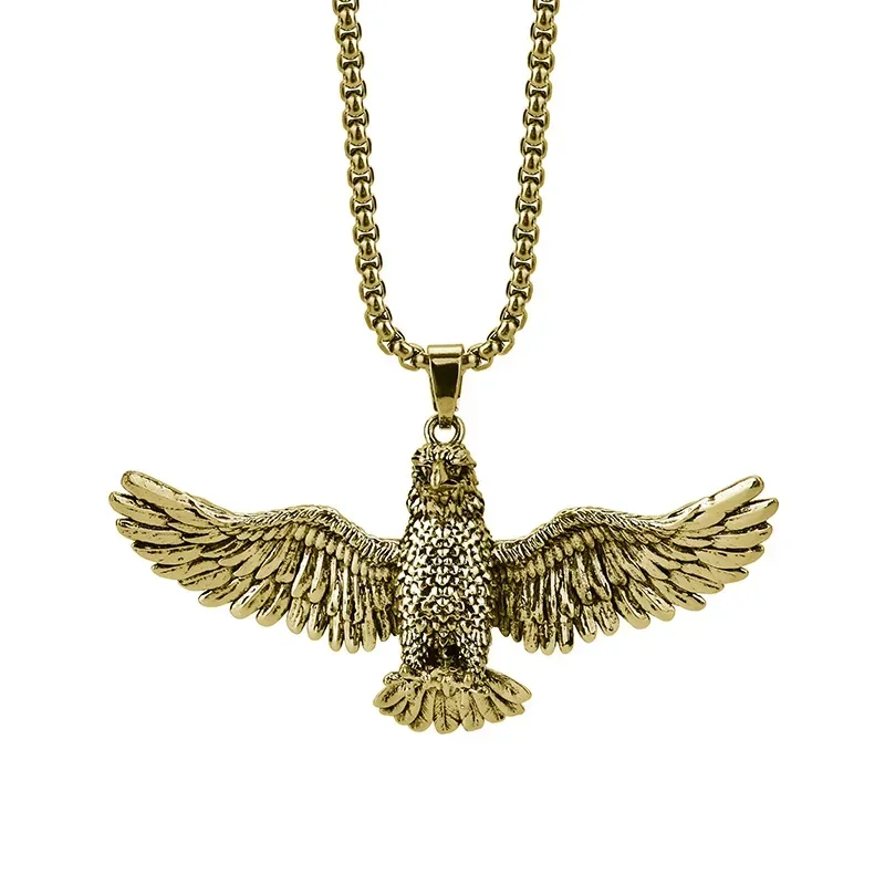 2025 Brand-new Eagle Soaring Men's pendant, hip-hop punk trendsetter pendant, retro necklace 
2025 Brand-new Eagle Soaring Men's pendant, hip-hop punk trendsetter pendant, retro necklace