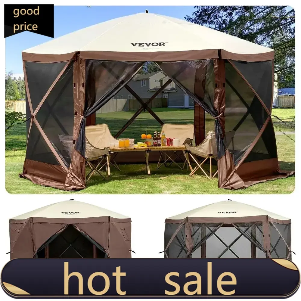 Популярный 6-сторонний быстросборный тент от солнца с съемными панелями для уединения и сетчатыми окнами, коричневый
Популярный 6-сторонний быстросборный тент от солнца с съемными панелями для уединения и сетчатыми окнами, коричневый