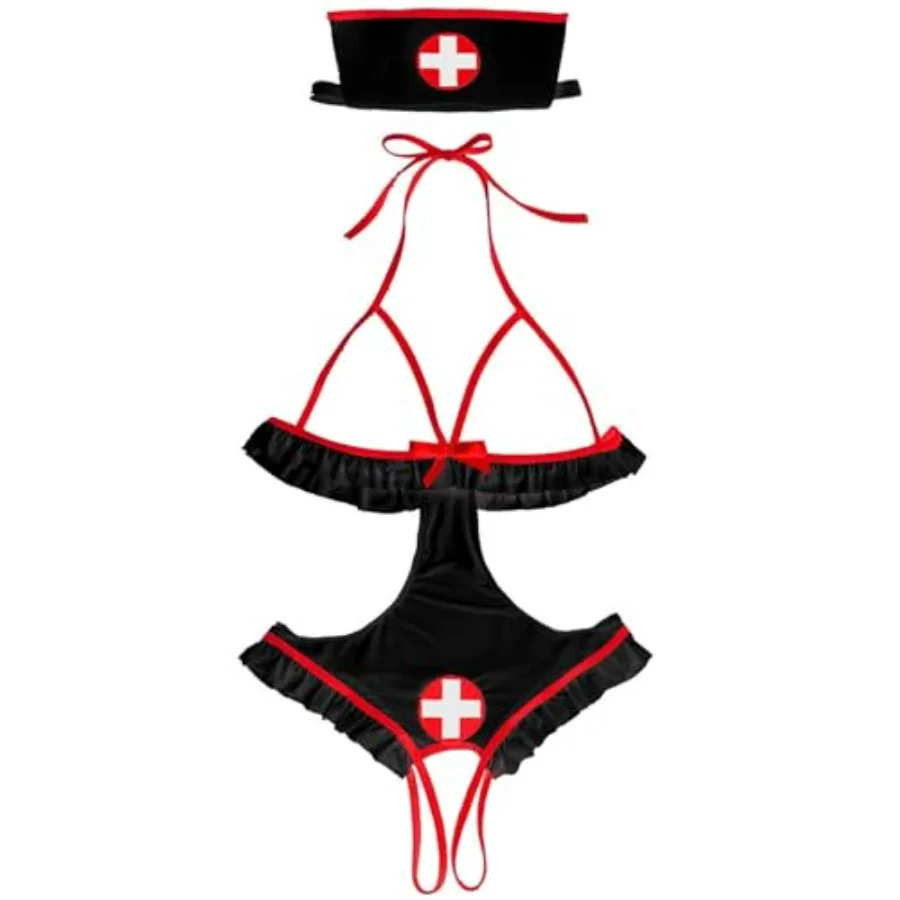 Sexy Nurse Costume Lingerie for Women, 2 Pcs Nurse Lingerie Set with Headband Sexy Halloween Costume Woman 2026
Sexy Nurse Costume Lingerie for Women, 2 Pcs Nurse Lingerie Set with Headband Sexy Halloween Costume Woman 2026