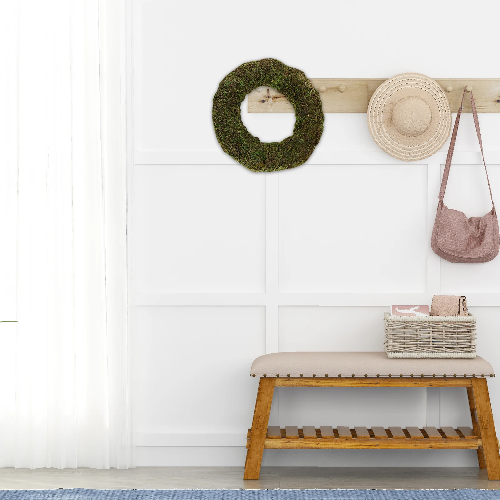 Decorate Simulated Moss Wreath Ring Faux Balls Decorative Ordinary Wall Hanging Decoration
Decorate Simulated Moss Wreath Ring Faux Balls Decorative Ordinary Wall Hanging Decoration