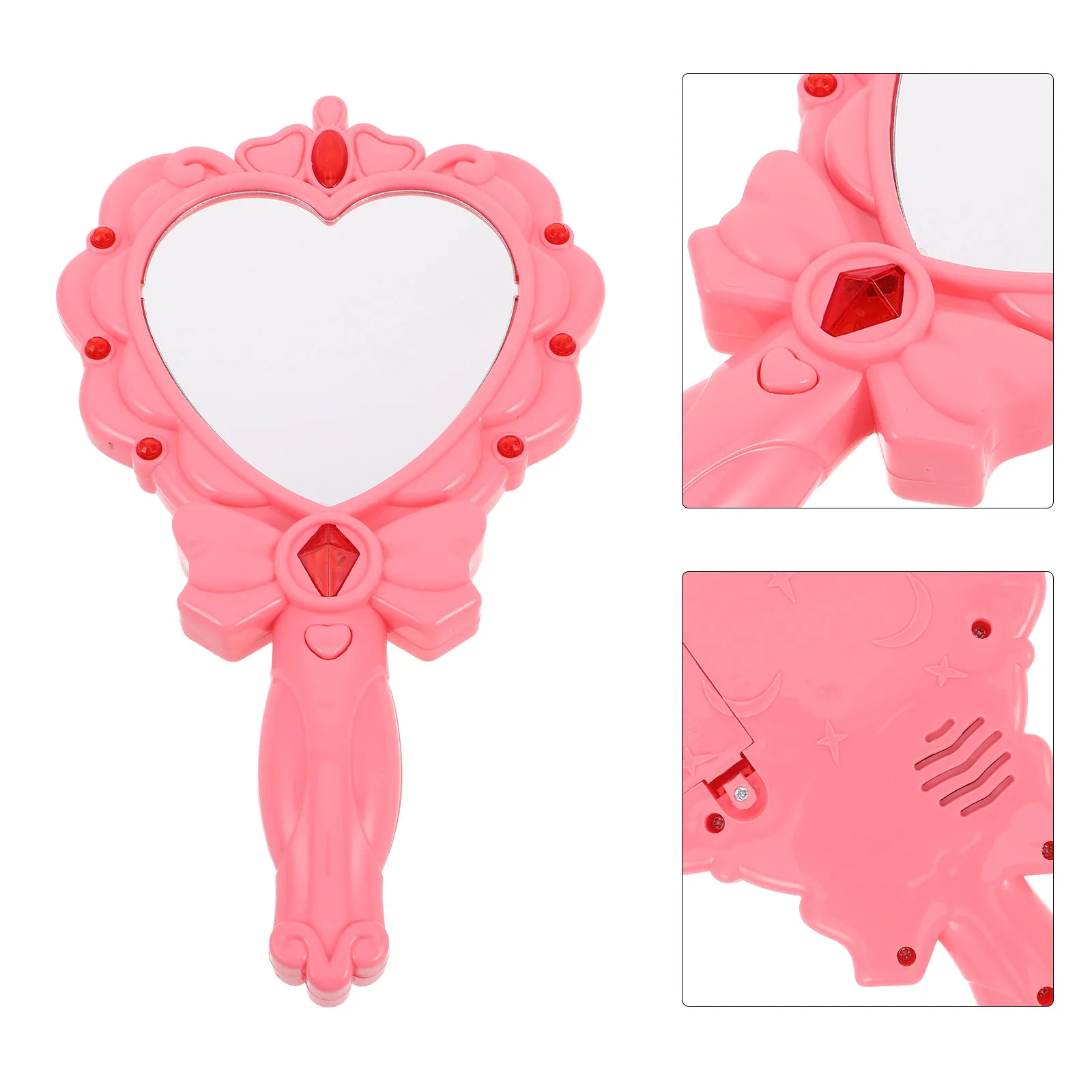 Kids Light Up Mirror Wand Glowing Sparkle Design Girls Birthday Festival Gift Pretend Play Dress Up Night Roleplay Party
Kids Light Up Mirror Wand Glowing Sparkle Design Girls Birthday Festival Gift Pretend Play Dress Up Night Roleplay Party