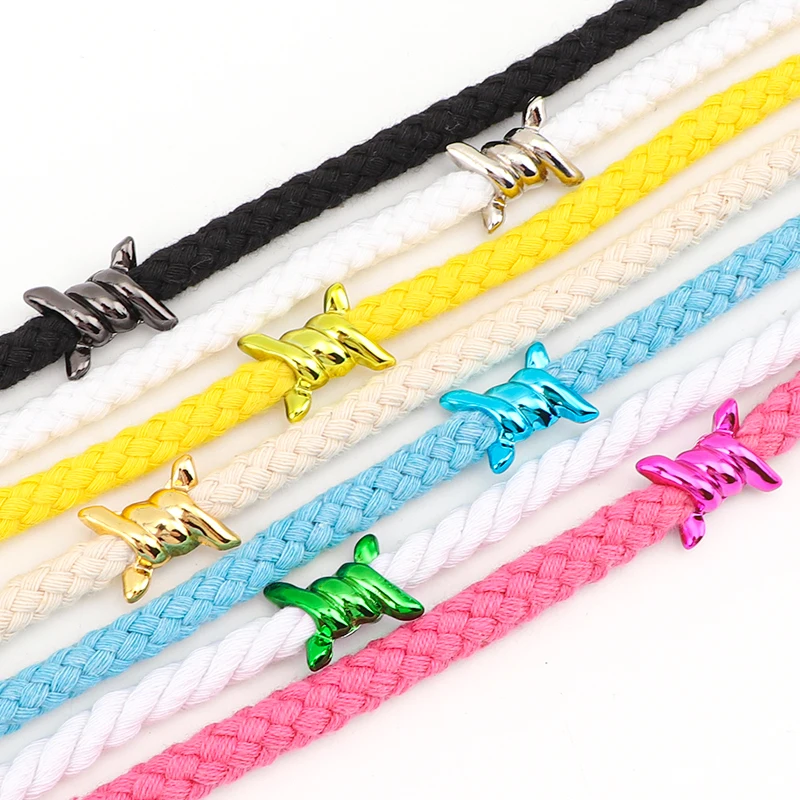 1Pair Shoe Charms Wire Thorn Knot Metal Buckles Shoelace Accessories Shoe Flower Shoe Decorative Iron Ring Shoelaces for AF1 AJ1
1Pair Shoe Charms Wire Thorn Knot Metal Buckles Shoelace Accessories Shoe Flower Shoe Decorative Iron Ring Shoelaces for AF1 AJ1