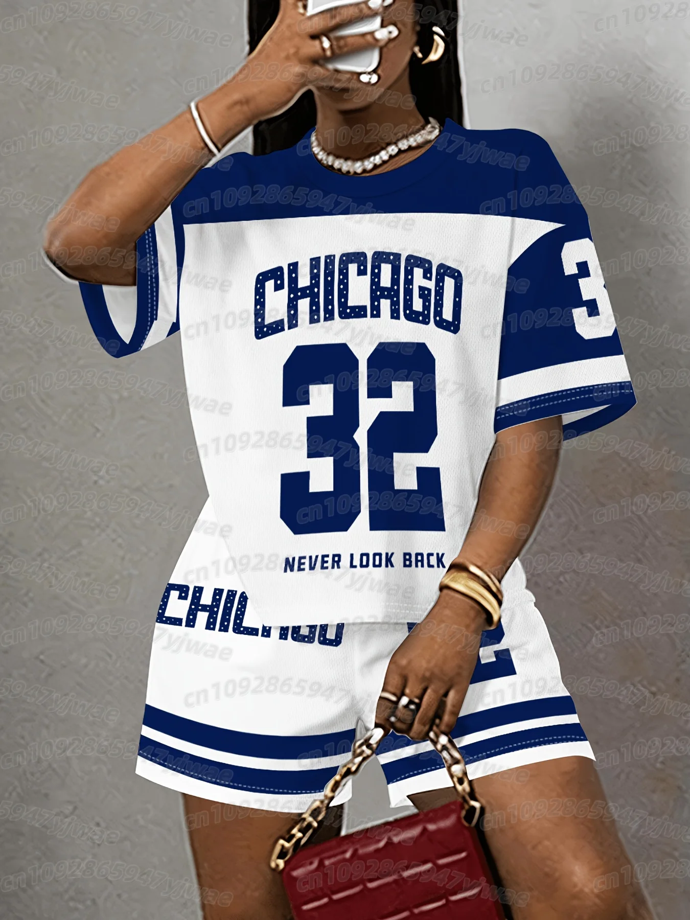 CHICAGO NO.32 print men WOMEN Casual Suit Women's T-Shirt + Shorts Women Tracksuit 2 Pieces Set Women T-SHIRT SETS
CHICAGO NO.32 print men WOMEN Casual Suit Women's T-Shirt + Shorts Women Tracksuit 2 Pieces Set Women T-SHIRT SETS