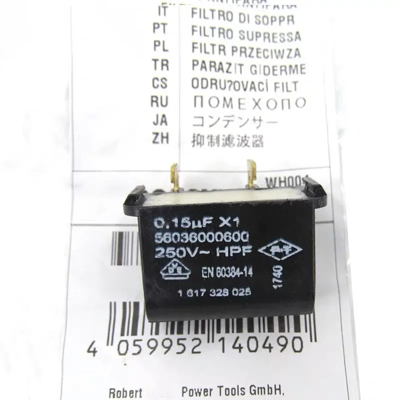 Оригинальный подавляющий фильтр 1617328025 Для BOSCH GBH2-20S GBH2-20SE GSA1100PE GBH2-24DSE GBH2S GBH2SE GBH2-24D Емкость
Оригинальный подавляющий фильтр 1617328025 Для BOSCH GBH2-20S GBH2-20SE GSA1100PE GBH2-24DSE GBH2S GBH2SE GBH2-24D Емкость