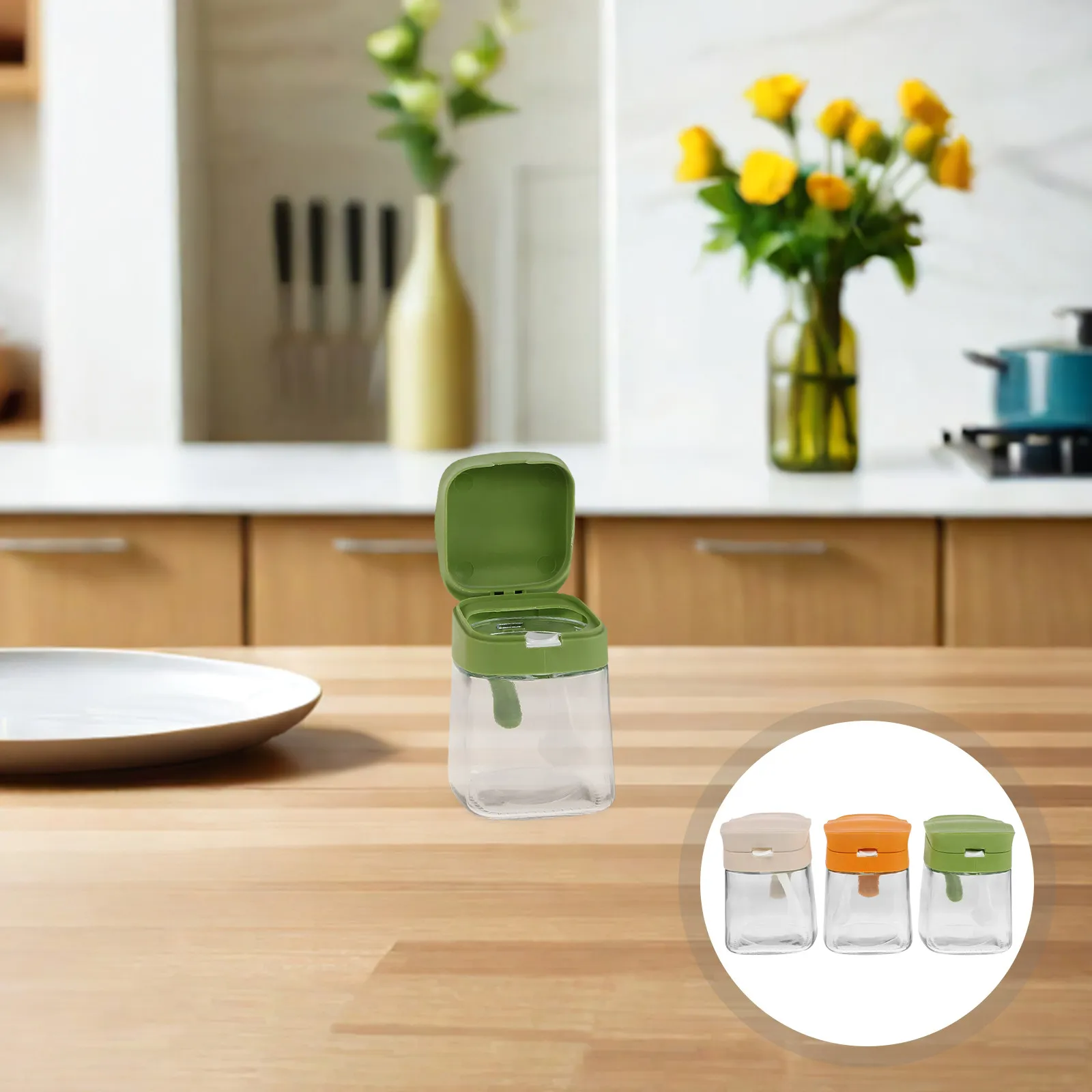 3Pcs Glass Spice Jars Flip Lid Design Clear Seasoning Containers Airtight Sealing Easy Access Kitchen Storage Glass Spice Jars
3Pcs Glass Spice Jars Flip Lid Design Clear Seasoning Containers Airtight Sealing Easy Access Kitchen Storage Glass Spice Jars