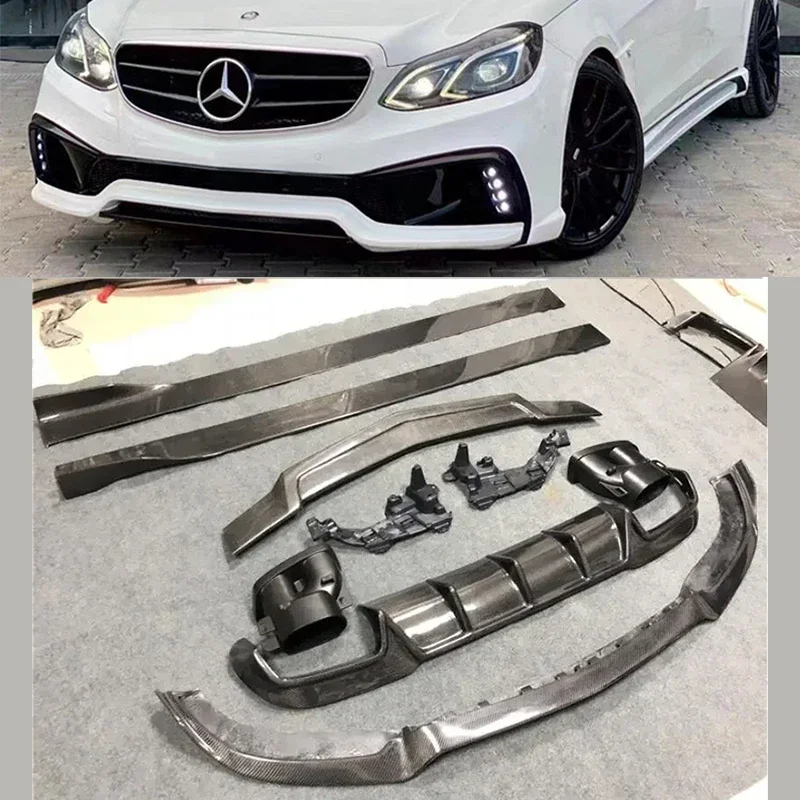 Для Benz W212 E63 E63S AMG 2014-2016 передний бампер из настоящего углеродного волокна, разделители губ, задний диффузор, боковая юбка, спойлер, комплект кузова
Для Benz W212 E63 E63S AMG 2014-2016 передний бампер из настоящего углеродного волокна, разделители губ, задний диффузор, боковая юбка, спойлер, комплект кузова