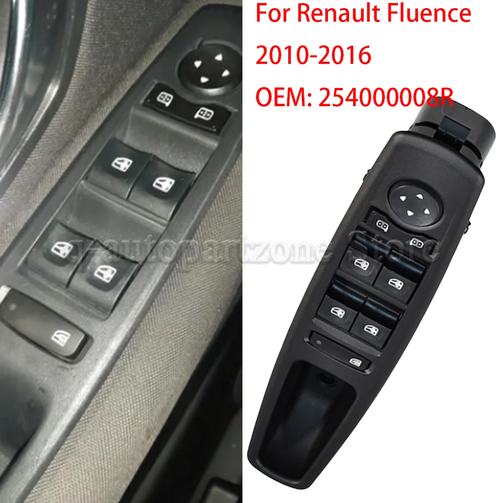 Car inner Window Control Switch 254000008R Driver Side Car Window Switch Button For Renault Fluence L30 Megane Laguna 2010-2016
Car inner Window Control Switch 254000008R Driver Side Car Window Switch Button For Renault Fluence L30 Megane Laguna 2010-2016