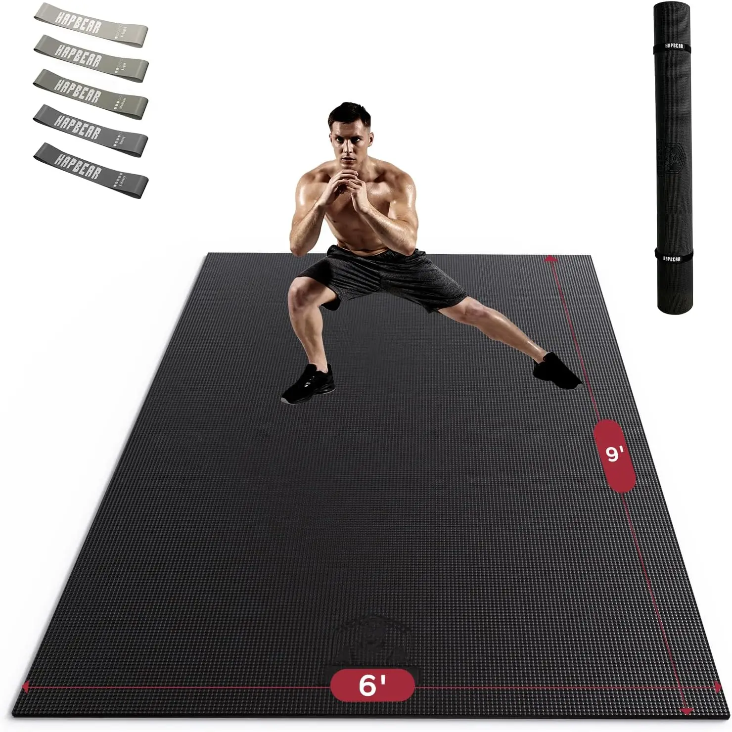 Large Exercise Mat-7'x5'/6'x8'/6'x9'/6'x10'/6'x12'x8mm(1/3"),Non-Slip, Ultra Durable, Thick Workout Mat for Home Gym Flooring Ca
Large Exercise Mat-7'x5'/6'x8'/6'x9'/6'x10'/6'x12'x8mm(1/3"),Non-Slip, Ultra Durable, Thick Workout Mat for Home Gym Flooring Ca