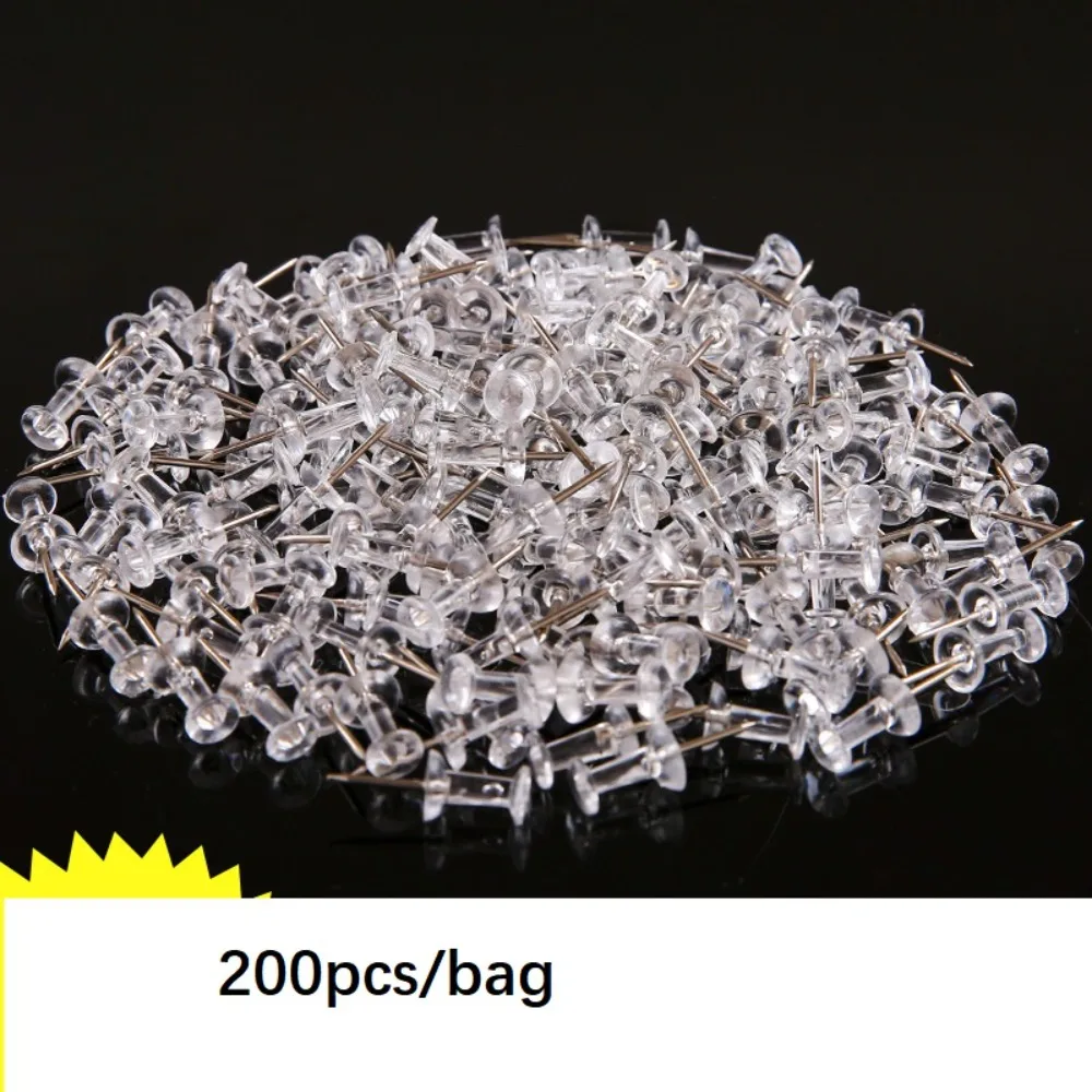 200pcs/box Transparent Clips Push Pins, Wall Boards Calendars Photos Plastic Thumbtacks Mail School Office Supplies Stationery
200pcs/box Transparent Clips Push Pins, Wall Boards Calendars Photos Plastic Thumbtacks Mail School Office Supplies Stationery